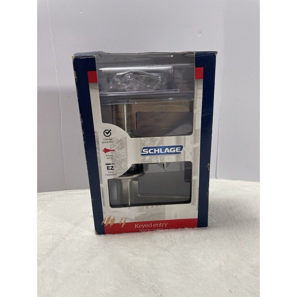 Schlage F51-LAT Latitude Single Cylinder Keyed Entry Door Lever